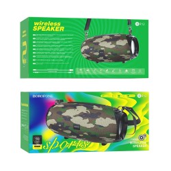 COLUNA PORTÁTIL WIRELESS BOROFONE BR12 AUX/USB/CARTÃO DE MEMÓRIA COMUFLADO COLUNA PORTÁTIL WIRELESS BOROFONE BR12 AUX/USB/CARTÃO DE MEMÓRIA COMUFLADO